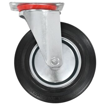 8 st Zwenkwielen 200 mm 4