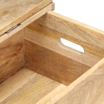 Opbergkist 90x40x45 cm massief mangohout 6
