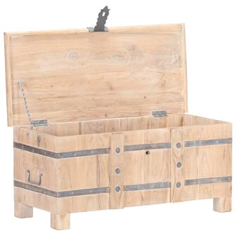Opbergkist 90x40x40 cm massief acaciahout 2