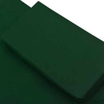 Loungebed met luifel en kussen groen 5