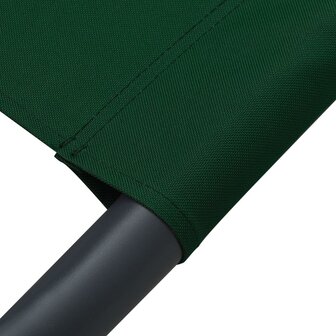 Loungebed met luifel en kussen groen 6