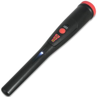 Pinpointer metaaldetector zwart en rood 2