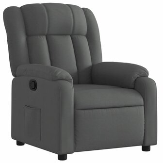 Fauteuil verstelbaar stof donkergrijs 2