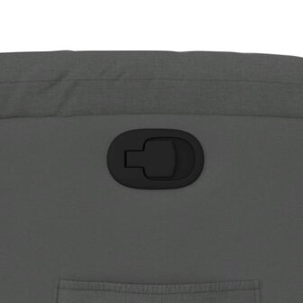 Fauteuil verstelbaar stof donkergrijs 9