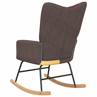 Schommelstoel patchwork stof 5