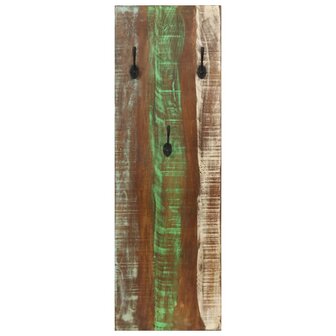 Wandkapstokken 2 st 36x3x110 cm massief gerecycled hout 3