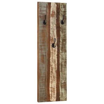 Wandkapstokken 2 st 36x3x110 cm massief gerecycled hout 10
