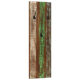 Wandkapstokken 2 st 36x3x110 cm massief gerecycled hout 11