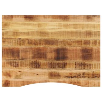 Bureaublad met ronding 110x80x2,5 cm massief ruw mangohout 1
