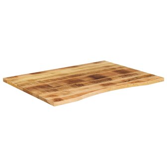 Bureaublad met ronding 110x80x2,5 cm massief ruw mangohout 2