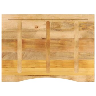 Bureaublad met ronding 110x80x2,5 cm massief ruw mangohout 5