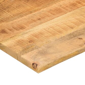 Bureaublad met ronding 110x80x2,5 cm massief ruw mangohout 6