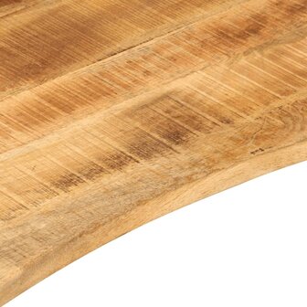 Bureaublad met ronding 110x80x2,5 cm massief ruw mangohout 7