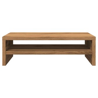 Monitorstandaard 42x24x13 cm bewerkt hout artisanaal eikenkleur 5