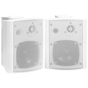 Stereoluidsprekers wandgemonteerd 2 st 80 W wit 2