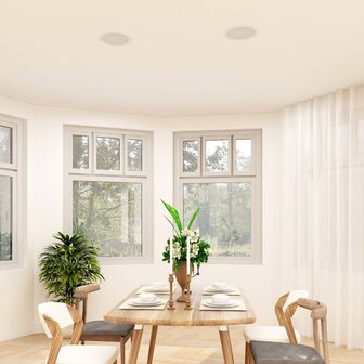 Wand- en plafondluidsprekers inbouw 2 st 80 W 1