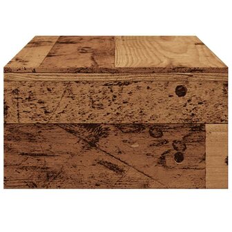 Monitorstandaard 42x24x13 cm bewerkt hout oud houtkleurig 6