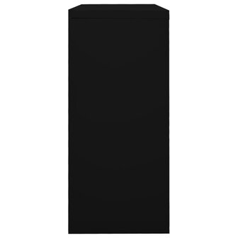 Roldeurkast 90x40x90 cm staal zwart 3