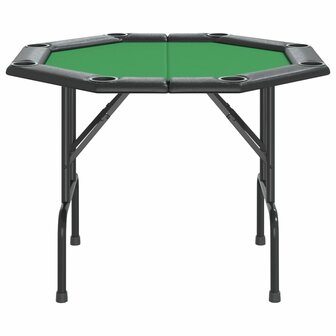 Pokertafel voor 8 spelers inklapbaar 108x108x75 cm groen 3