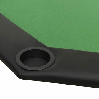 Pokertafel voor 8 spelers inklapbaar 108x108x75 cm groen 5