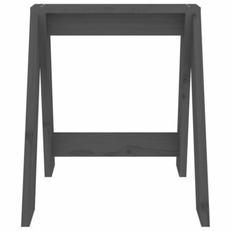 Krukken 2 st 40x40x45 cm massief grenenhout grijs 6