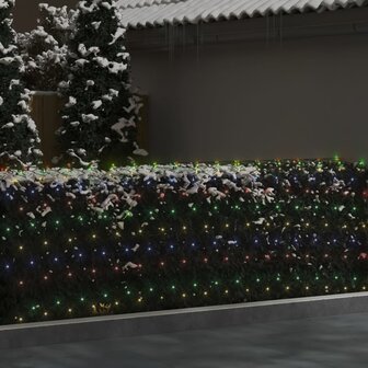 Kerstnetverlichting 306 LED&amp;apos;s binnen/buiten 3x3 m meerkleurig 3