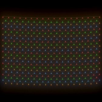 Kerstnetverlichting 306 LED&amp;apos;s binnen/buiten 3x3 m meerkleurig 4