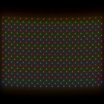 Kerstnetverlichting 544 LED&amp;apos;s binnen/buiten 4x4 m meerkleurig 4