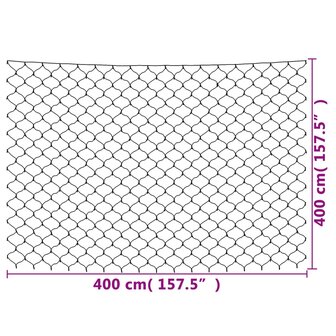 Kerstnetverlichting 544 LED&amp;apos;s binnen/buiten 4x4 m meerkleurig 9