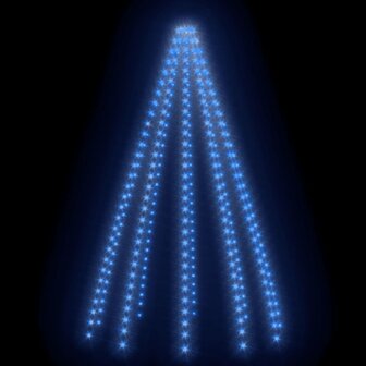 Kerstboomverlichting met 250 LED&amp;apos;s blauw net 250 cm 4