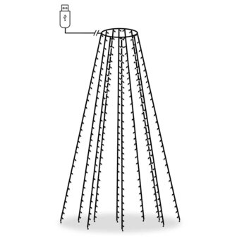 Kerstboomverlichting met 300 LED&amp;apos;s net 300 cm 5