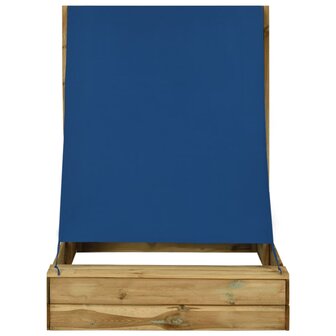 Zandbak met dak 160x100x133 cm ge&iuml;mpregneerd grenenhout 2