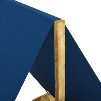 Zandbak met dak 160x100x133 cm ge&iuml;mpregneerd grenenhout 3
