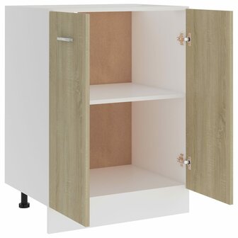 Onderkast 60x46x81,5 cm bewerkt hout sonoma eikenkleurig 5