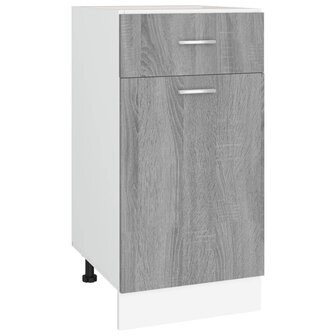 Onderkast met lade 40x46x81,5 cm bewerkt hout grijs sonoma 2