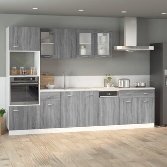 Onderkast met lade 40x46x81,5 cm bewerkt hout grijs sonoma 3