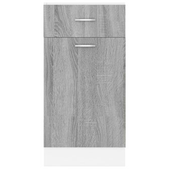 Onderkast met lade 40x46x81,5 cm bewerkt hout grijs sonoma 5