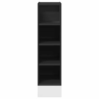 Onderkast 20x44,5x81,5 cm bewerkt hout zwart 4