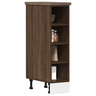 Onderkast 20x44,5x81,5 cm bewerkt hout bruin eikenkleur 1