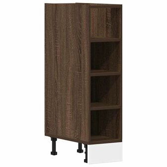 Onderkast 20x44,5x81,5 cm bewerkt hout bruin eikenkleur 2