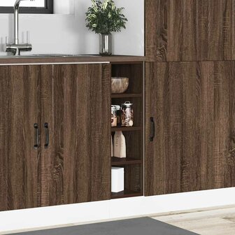 Onderkast 20x44,5x81,5 cm bewerkt hout bruin eikenkleur 3