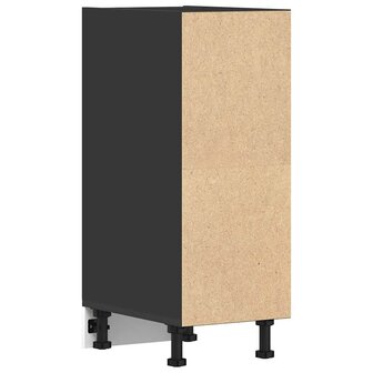 Onderkast 30x44,5x81,5 cm bewerkt hout zwart 6