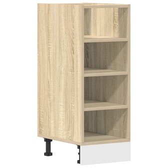 Onderkast 30x44,5x81,5 cm bewerkt hout sonoma eikenkleurig 2