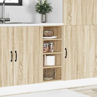 Onderkast 30x44,5x81,5 cm bewerkt hout sonoma eikenkleurig 3