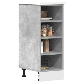 Onderkast 30x44,5x81,5 cm bewerkt hout betongrijs 1
