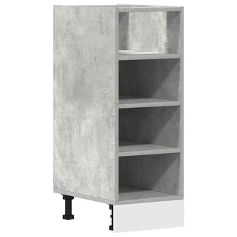 Onderkast 30x44,5x81,5 cm bewerkt hout betongrijs 2