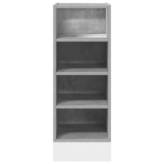 Onderkast 30x44,5x81,5 cm bewerkt hout betongrijs 4