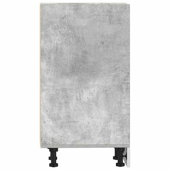 Onderkast 30x44,5x81,5 cm bewerkt hout betongrijs 5