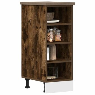 Onderkast 30x44,5x81,5 cm bewerkt hout gerookt eikenkleurig 1