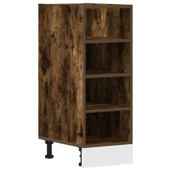 Onderkast 30x44,5x81,5 cm bewerkt hout gerookt eikenkleurig 2